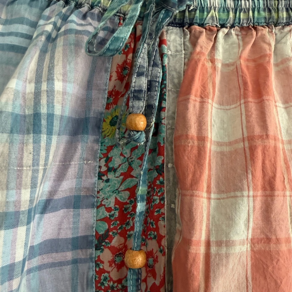 Young Threads Patchwork Pants NWT Medium Boho Cot… - image 6